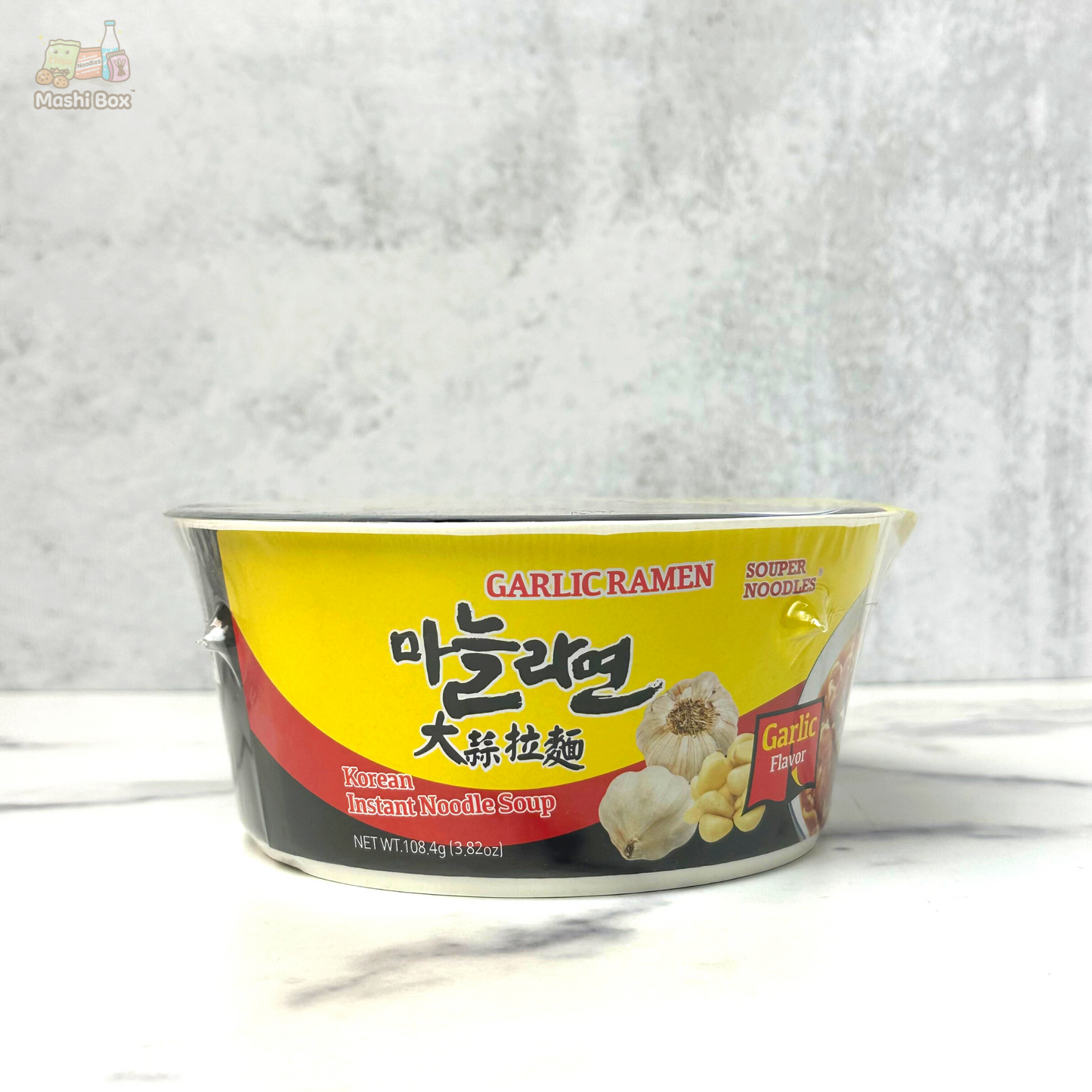 Korean Instant Garlic Flavor Ramen Noodle Soup