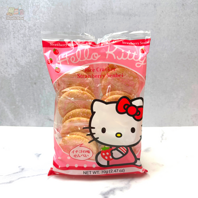 Hello Kitty Strawberry Senbei Rice Cracker