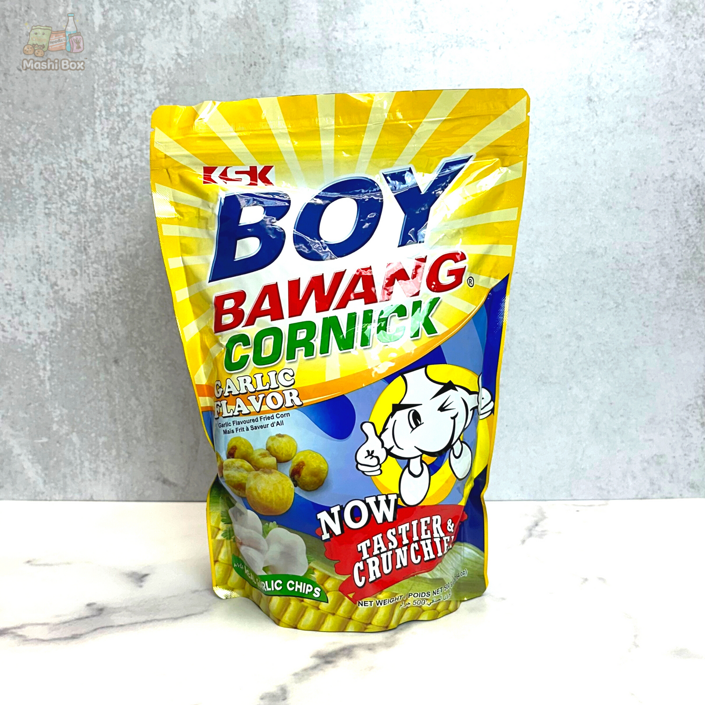 Boy Bawang Cornick Fried Corn Garlic Flavor (Large Bag)