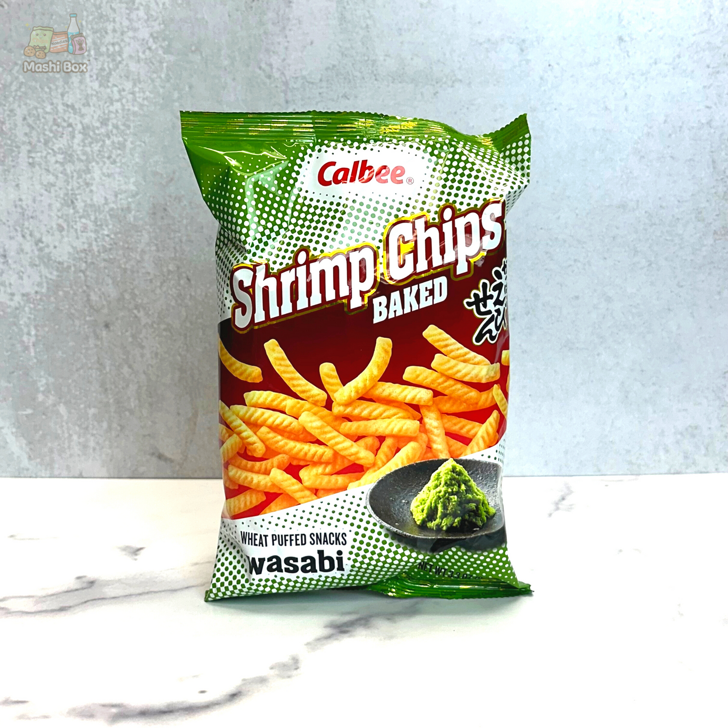 Calbee Shrimp Chips Wasabi Flavor