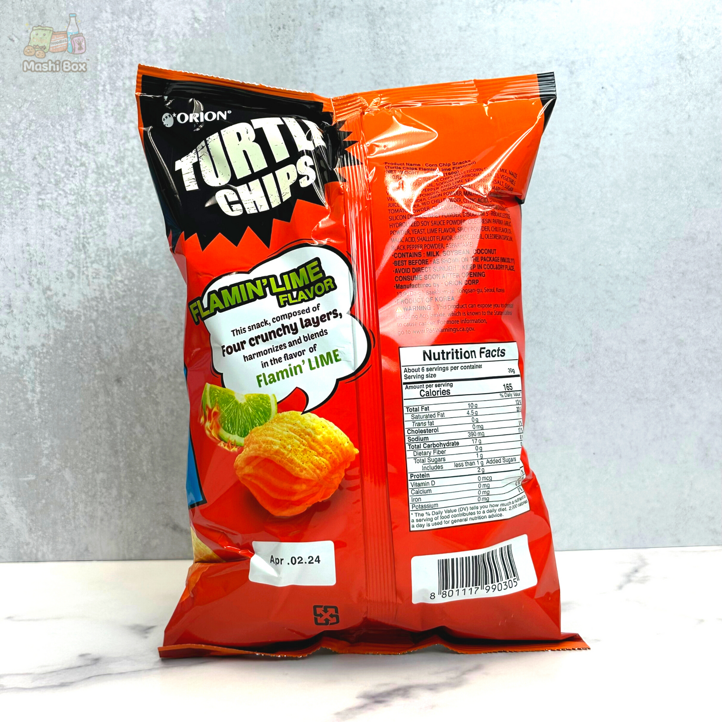 Flamin' Lime Flavor Turtle Chips
