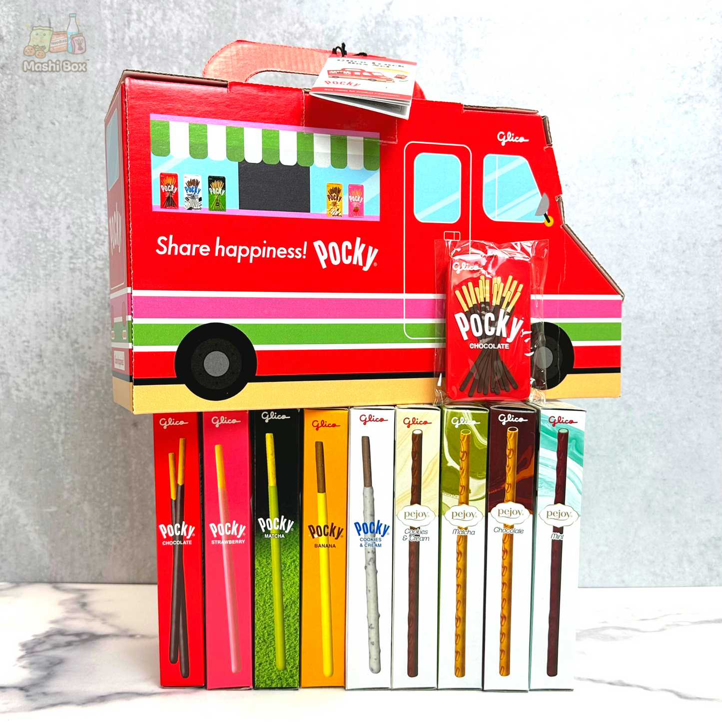 Glico Truck Box Gift Set with Limited Edition Pocky Keychain