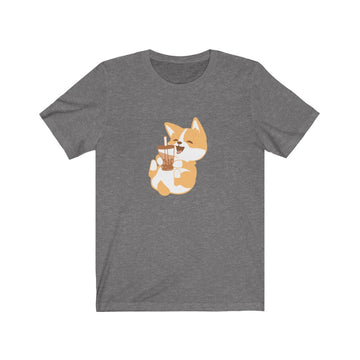 Boba Corgi Short Sleeve T-Shirt (Unisex)