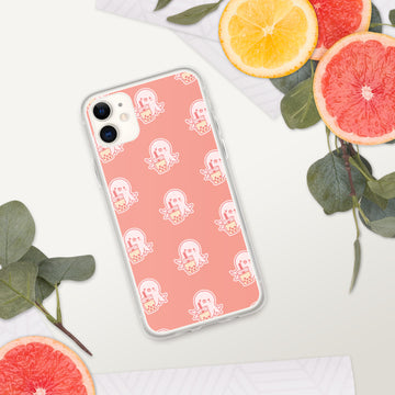 Kawaii Boba Octopus iPhone Case